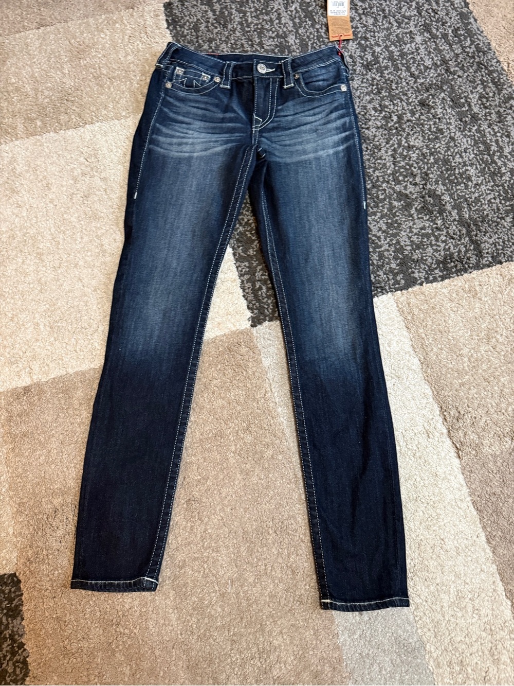 True Religion Women's Skinny Jeans in Dark Indigo- Size 27